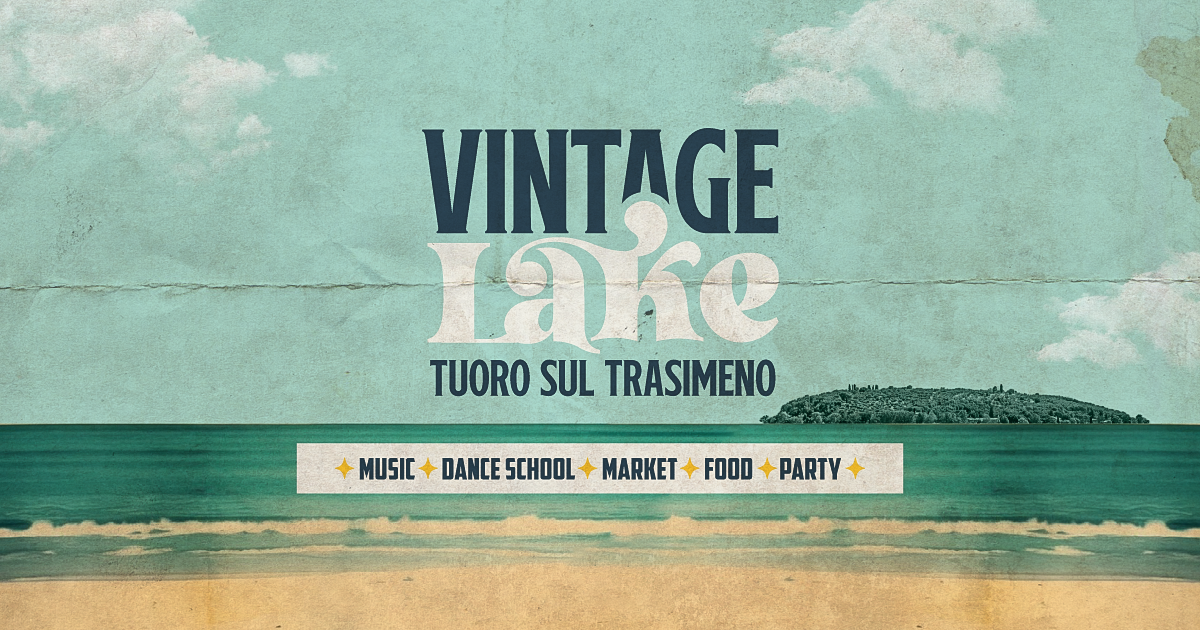 Poster of Vintage Lake in Tuoro sul Trasimeno